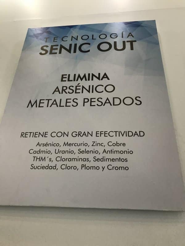 Características del purificador de agua Hidrolit Senic Out