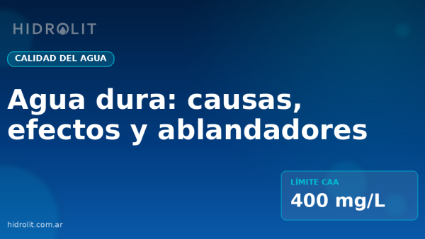 Agua dura: causas, efectos y mejores ablandadores 2026