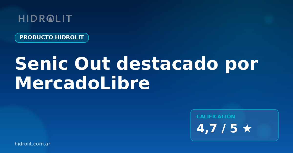 Senic Out: el purificador Hidrolit destacado por MercadoLibre