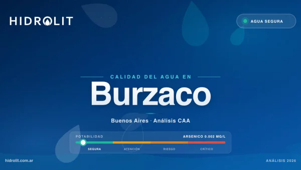 Calidad del Agua en Burzaco, Buenos Aires | Análisis CAA y Soluciones | Hidrolit