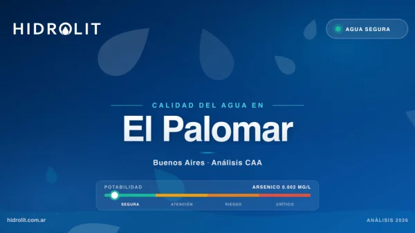 Calidad del Agua en El Palomar, Buenos Aires | Análisis CAA y Soluciones | Hidrolit