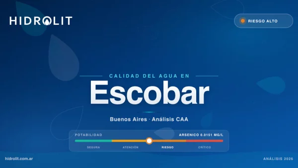 Calidad del Agua en Escobar, Buenos Aires | Análisis CAA y Soluciones | Hidrolit