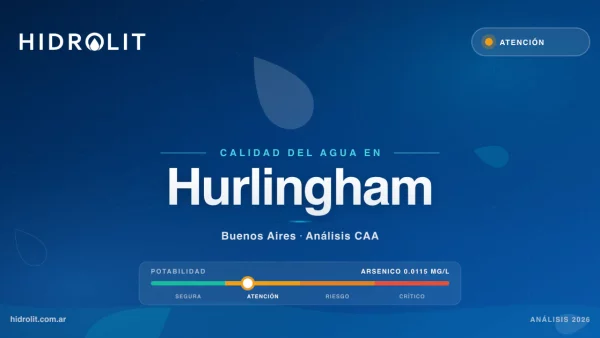 Calidad del Agua en Hurlingham, Buenos Aires | Análisis CAA y Soluciones | Hidrolit