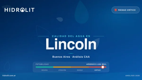 Calidad del Agua en Lincoln, Buenos Aires | Análisis CAA y Soluciones | Hidrolit