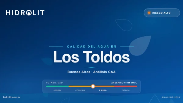 Calidad del Agua en Los Toldos, Buenos Aires | Análisis CAA y Soluciones | Hidrolit