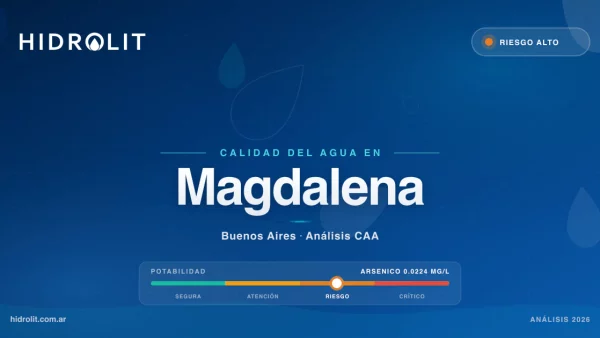 Calidad del Agua en Magdalena, Buenos Aires | Análisis CAA y Soluciones | Hidrolit
