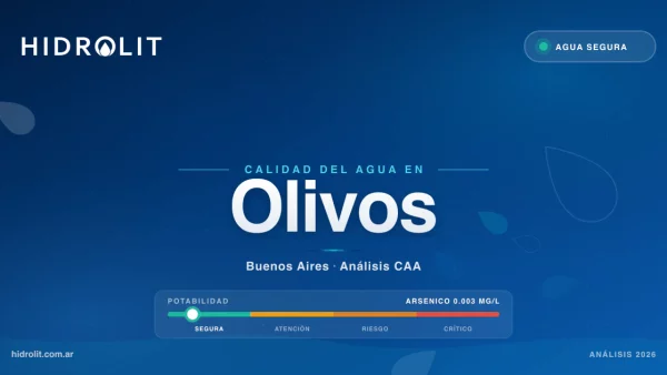 Calidad del Agua en Olivos, Buenos Aires | Análisis CAA y Soluciones | Hidrolit