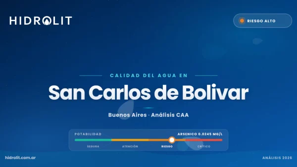 Calidad del Agua en San Carlos de Bolivar, Buenos Aires | Análisis CAA y Soluciones | Hidrolit