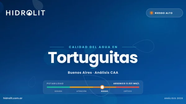 Calidad del Agua en Tortuguitas, Buenos Aires | Análisis CAA y Soluciones | Hidrolit
