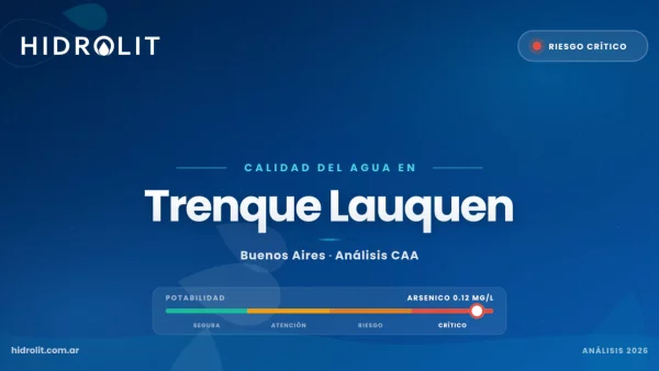Calidad del Agua en Trenque Lauquen, Buenos Aires | Análisis CAA y Soluciones | Hidrolit