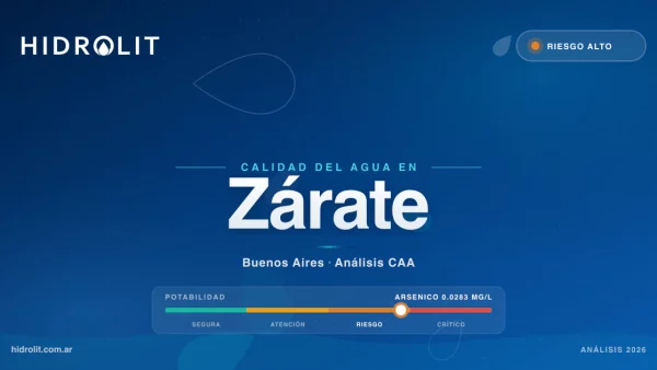 Calidad del Agua en Zárate, Buenos Aires | Análisis CAA y Soluciones | Hidrolit