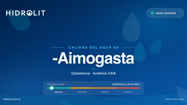 Calidad del Agua en -Aimogasta, La Rioja | Análisis CAA y Soluciones | Hidrolit