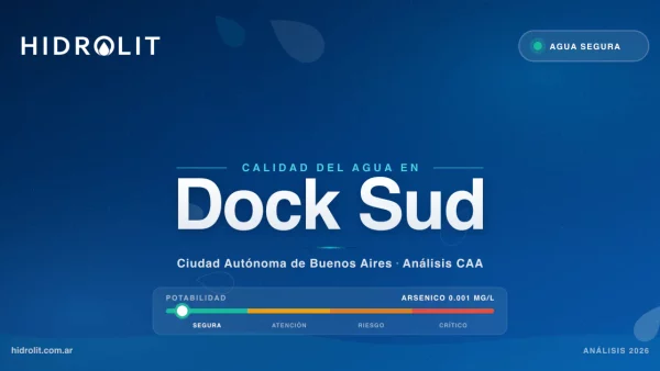 Calidad del Agua en Dock Sud, Buenos Aires | Análisis CAA y Soluciones | Hidrolit