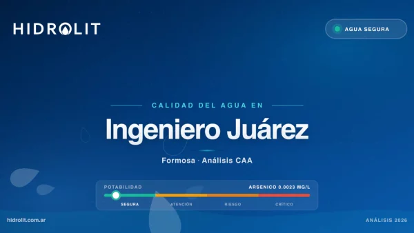Calidad del Agua en Ingeniero Juárez, Formosa | Análisis CAA y Soluciones | Hidrolit