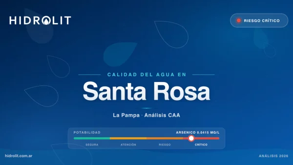 Calidad del Agua en Santa Rosa, La Pampa | Análisis CAA y Soluciones | Hidrolit
