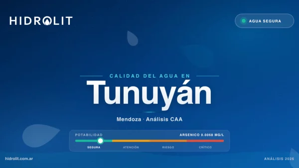 Calidad del Agua en Tunuyán, Mendoza | Análisis CAA y Soluciones | Hidrolit