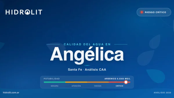 Calidad del Agua en Angélica, Santa Fe | Análisis CAA y Soluciones | Hidrolit