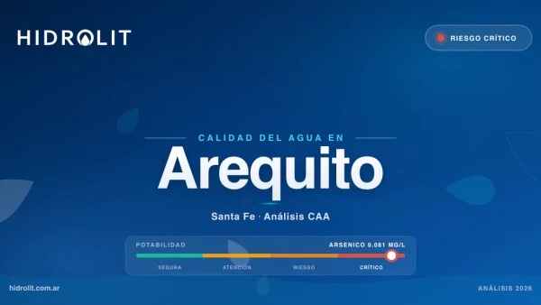 Calidad del Agua en Arequito, Santa Fe | Análisis CAA y Soluciones | Hidrolit