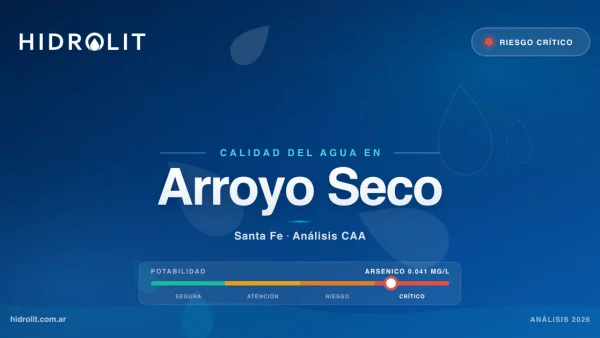 Calidad del Agua en Arroyo Seco, Santa Fe | Análisis CAA y Soluciones | Hidrolit