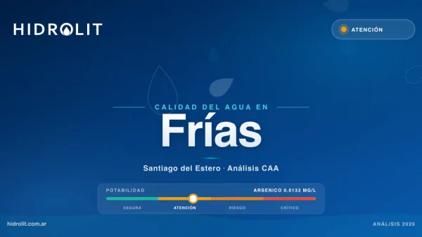 Calidad del Agua en Frías, Santiago del Estero | Análisis CAA y Soluciones | Hidrolit
