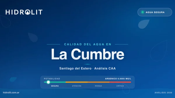 Calidad del Agua en La Cumbre, Córdoba | Análisis CAA y Soluciones | Hidrolit